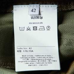 Pre Owned Valentino Green Cotton Cargo Shorts XXS