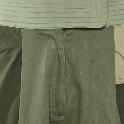Pre Owned Valentino Green Cotton Cargo Shorts XXS