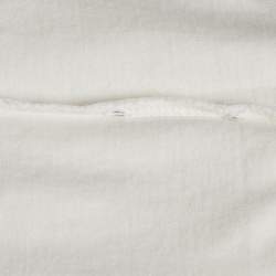 Pre Owned Valentino White Vlogo Print Jersey Short Sleeve T-Shirt M