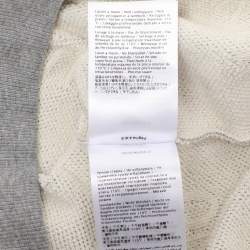 Valentino Grey Cotton Blend VLTN  Long Sleeve Sweater L