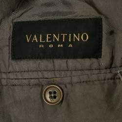 Valentino Grey Wool Single Breasted Blazer L