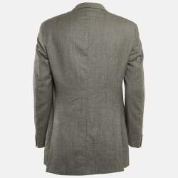 Valentino Grey Wool Single Breasted Blazer L