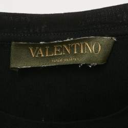 Valentino Black Panther Print Cotton Crew Neck T-Shirt S
