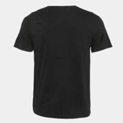 Valentino Black Panther Print Cotton Crew Neck T-Shirt S