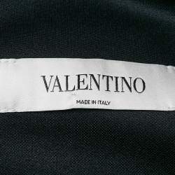 Valentino Navy Blue Cotton Blend Contrast Archive Stripe Track Jacket L