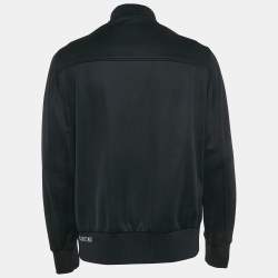 Valentino Navy Blue Cotton Blend Contrast Archive Stripe Track Jacket L