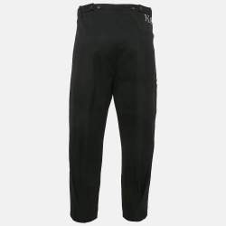 Valentino Black Gabardine Tapered Cargo Pants XXL
