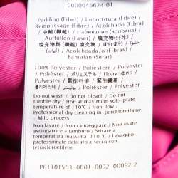 Valentino Pink Nylon Rockstud Detail Padded Oversized Jacket L