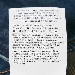 Valentino Blue Washed Denim Short Sleeve Shirt S