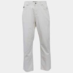 Valentino Off-White Cotton Pants XXL