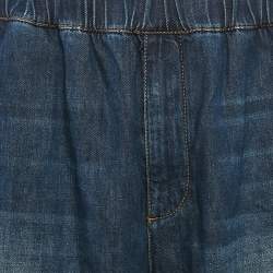 Valentino Blue Washed Denim Shorts M