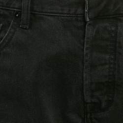 Pre Owned Valentino Black Denim Rockstud Detail Jeans M Waist 32"