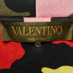 Valentino Multicolor Camouflage Print Neoprene Sweatshirt XL