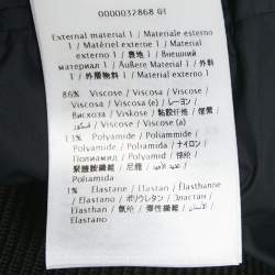 Valentino Navy Blue Patch Work Leather Zip-Up Jacket M