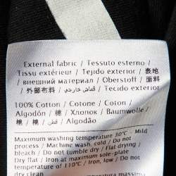 Valentino Black V Logo Print Cotton Crew Neck T-Shirt XL