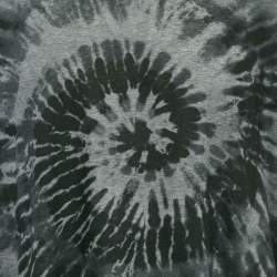 Pre Owned Valentino Black Tie Dye Print Jersey Crewneck T-Shirt XL