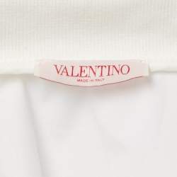 Valentino White Cotton Oversized Short Sleeve Shirt XS
