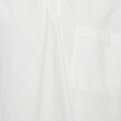 Valentino White Cotton Oversized Short Sleeve Shirt XS