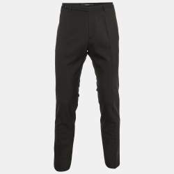 Valentino Black Wool Tailored Trousers M/Waist 33"