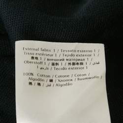 Valentino Navy Blue Camouflage Print Cotton Pique Polo T-Shirt M