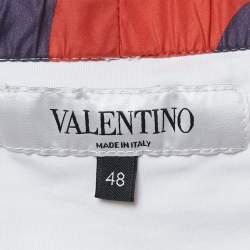 Valentino Multicolor Camouflage Print Nylon Swim Shorts M
