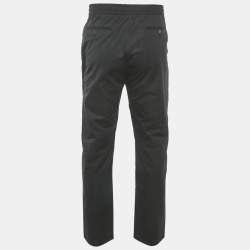 Valentino Black Cotton Elastic Waist Pantts L