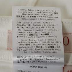 Valentino White Stretch Cotton Canvas V Detail Bermuda Shorts M