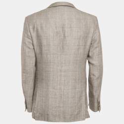Valentino Grey Wool Blend Tailored Single Breasted Blazer L