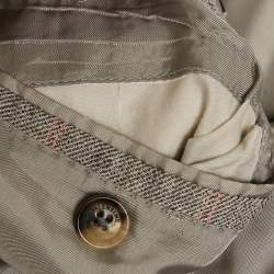 Valentino Grey Wool Blend Tailored Single Breasted Blazer L
