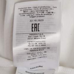 Valentino White Logo Print Cotton Boxy Crew Neck T-Shirt M 