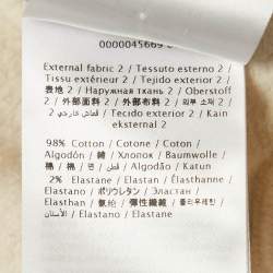 Pre Owned Valentino Black/White VLTN Embroidered Cotton Hoodie S