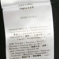 Pre Owned Valentino Black Logo Intarsia Knit Drawstring Shorts S