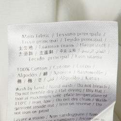 Pre Owned Valentino White Logo Print Cotton Crew Neck T-Shirt M