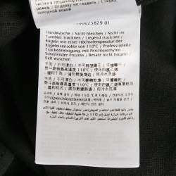 Pre Owned Valentino Black Cotton Blend Logo Applique Shorts XL