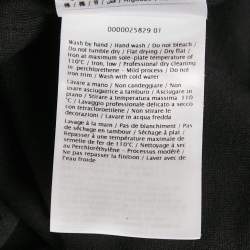 Pre Owned Valentino Black Cotton Blend Logo Applique Shorts XL