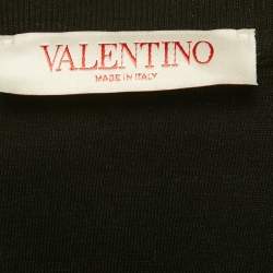 Pre Owned Valentino Black Rockstud Jersey Short Sleeve T-Shirt XL