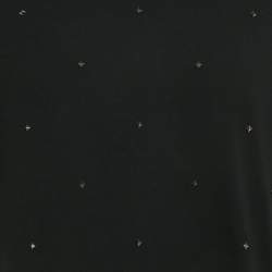 Pre Owned Valentino Black Rockstud Jersey Short Sleeve T-Shirt XL