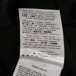 Pre Owned Valentino Black Cotton Blend Logo Applique Shorts XL