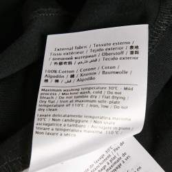 Pre Owned Valentino Black Logo Print Cotton T-Shirt M