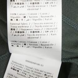 Pre Owned Valentino Green Logo Embroidered Pique Polo T-Shirt XL