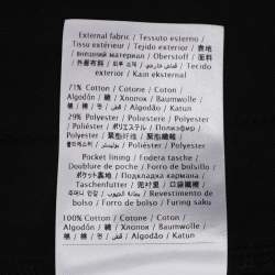 Pre Owned Valentino Black Logo Applique Cotton Shorts S