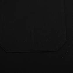 Pre Owned Valentino Black Logo Applique Cotton Shorts S