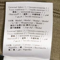 مملوكة مسبقًا سويت شيرت فالنتينو جيرسي تقني بتطبيق نسر أخضر مقاس كبير