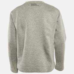 Pre Owned سويت شيرت فالنتينو نيوبيرين بطبعة زهور رمادي مقاس كبير