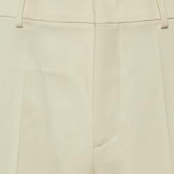 Pre Owned بنطلون فالنتينو صوف بيج مقاس وسط