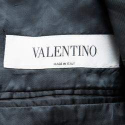 Valentino Grey Wool Tailored Two Button Blazer XXL