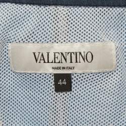 Pre Owned Valentino Multicolour Feather Print Nylon Zandra Rhodes Swim Shorts XS