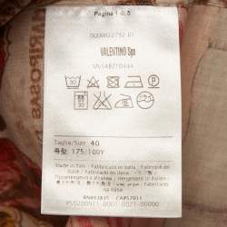 Pre Owned Valentino Brown Printed Cotton Shirt M