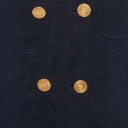 Pre Owned Valentino Blue Knit Sailors Jacket S