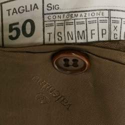 Pre Owned Valentino Brown Houndstooth Tailored Blazer L